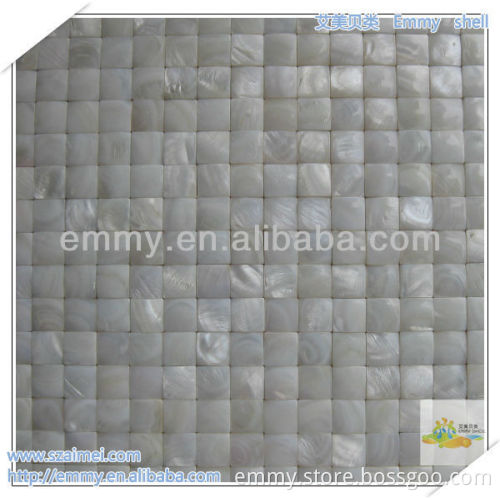 3D wall tile Convex China freshwater mother of pearl river shell mosaic